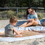 Family playing in Little Lagoon